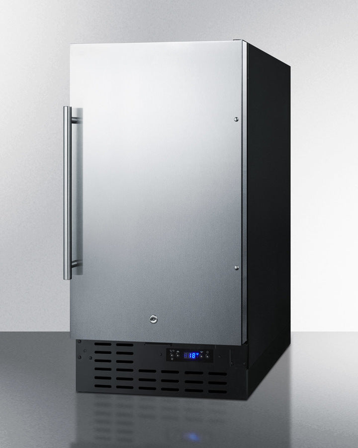 SUMMIT 18" Wide Built-In All-Refrigerator, ADA Compliant - Black (FF1843BSSADA)