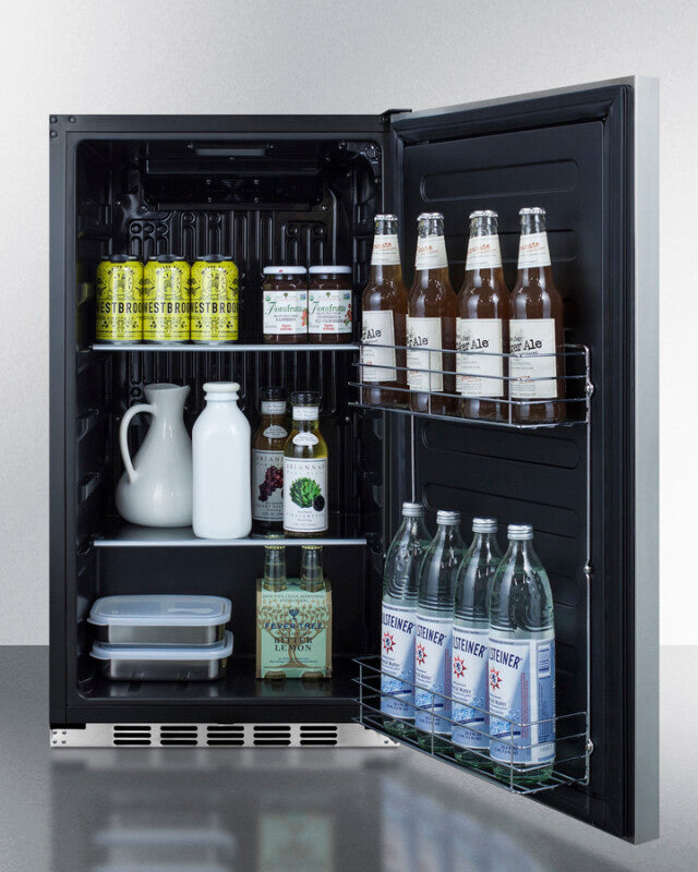 Summit Shallow Depth Built-In All-Refrigerator - Stainless Steel (FF195H34CSS)