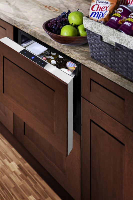 SUMMIT 21.5" Wide Built-In Drawer Refrigerator - Black (FF1DSS)