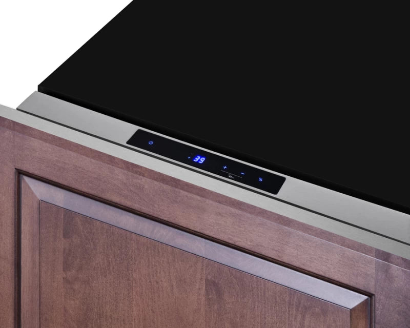 Summit 24" Wide Built-In Drawer Refrigerator - Black (FF1DSS24)