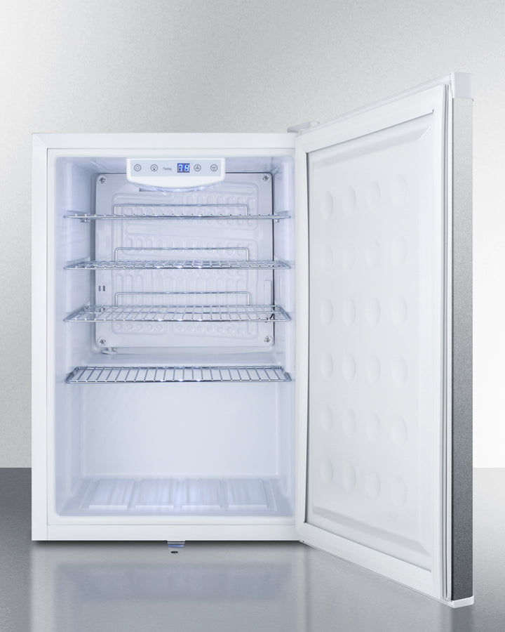 SUMMIT Compact Built-In All-Refrigerator - Stainless Steel/White (FF31L7BISS)