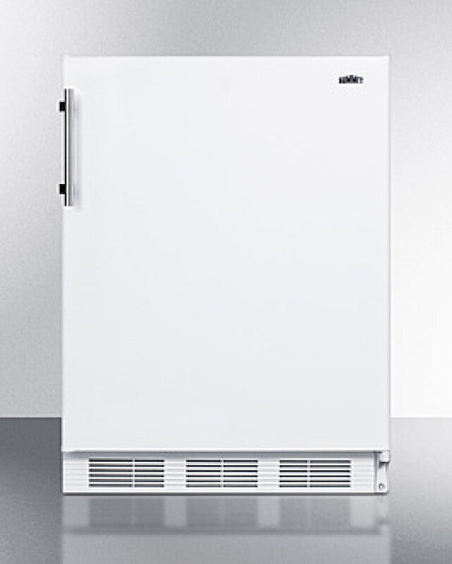 SUMMIT 24" Wide Built-In All-Refrigerator, ADA Compliant - White (FF61WBIADA)