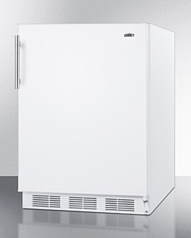 SUMMIT 24" Wide Built-In All-Refrigerator, ADA Compliant - White (FF61WBIADA)