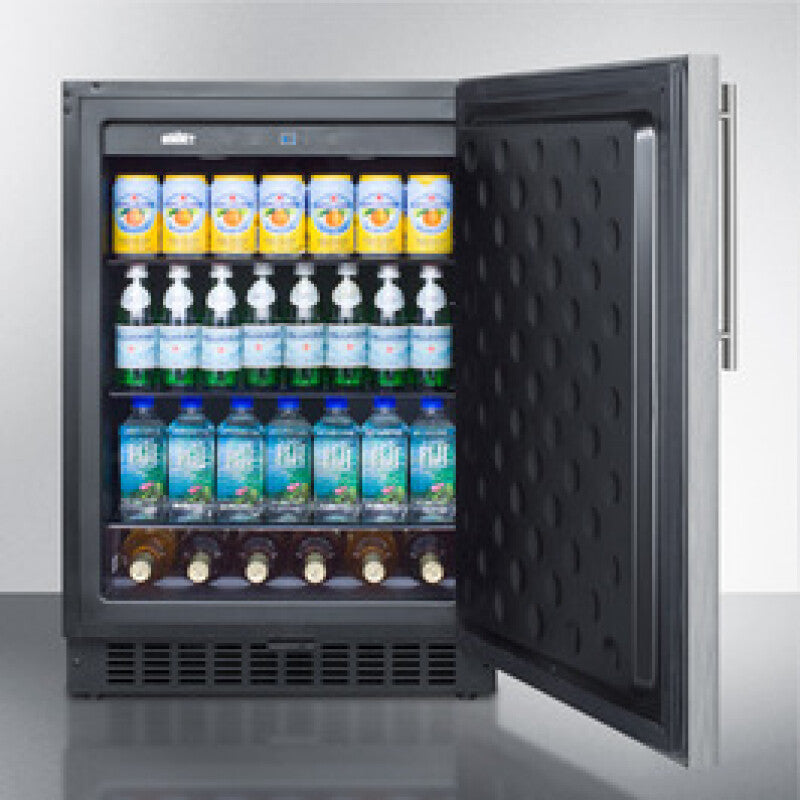 SUMMIT 24" Wide Built-In All-Refrigerator -  (FF64BXCSSHV)