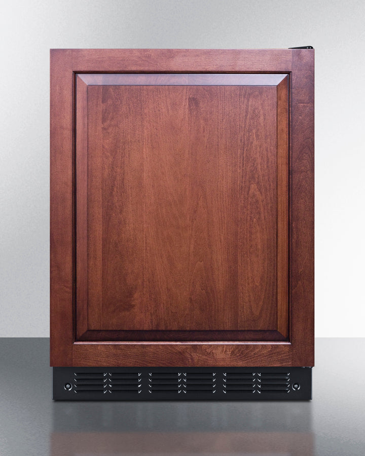 SUMMIT 24" Wide All-Refrigerator, ADA Compliant (Panel Not Included) - Black (FF6BK2SSIFADA)
