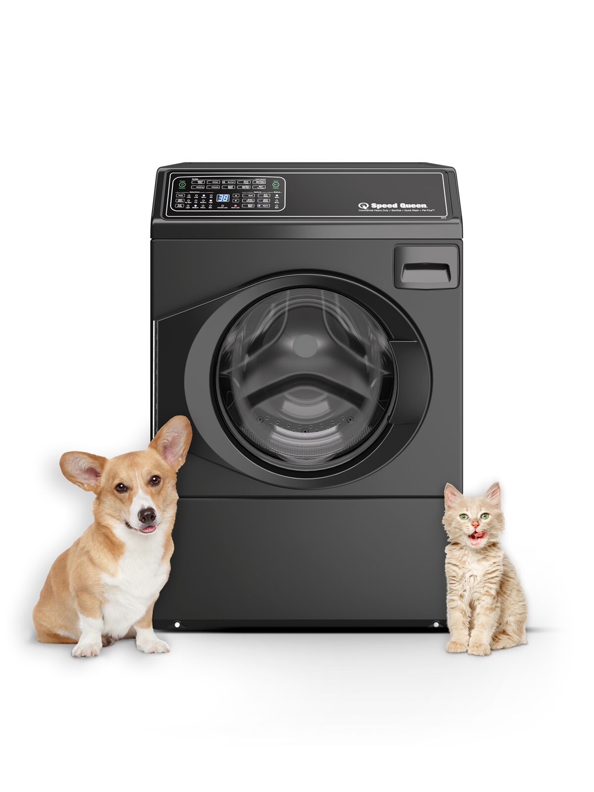 Speed Queen FF7 Front Load Washer with Pet Plus™ - Matte Black (FF7011BN)