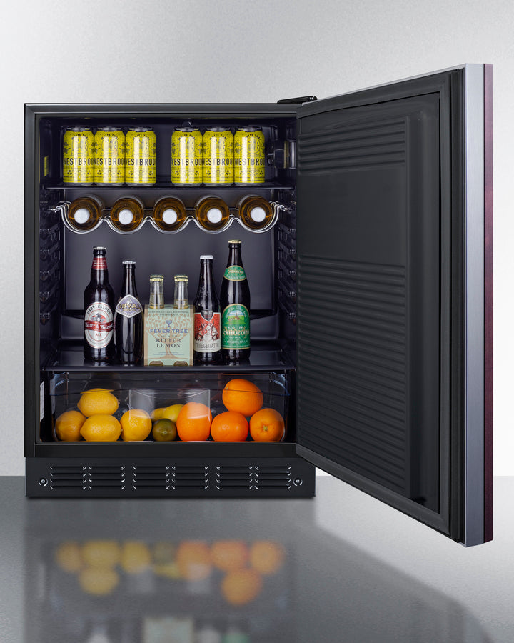 SUMMIT 24" Wide All-Refrigerator, ADA Compliant (Panel Not Included) - Other (FF708BLSSIFADA)