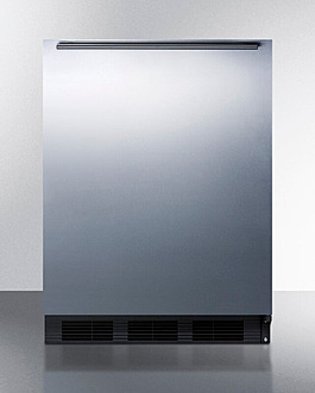 SUMMIT 24" Wide All-Refrigerator, ADA Compliant - Black (FF7BKSSHHADA)