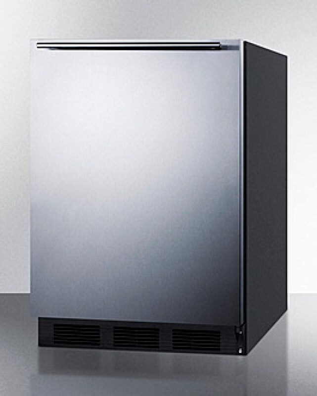 SUMMIT 24" Wide All-Refrigerator, ADA Compliant - Black (FF7BKSSHHADA)