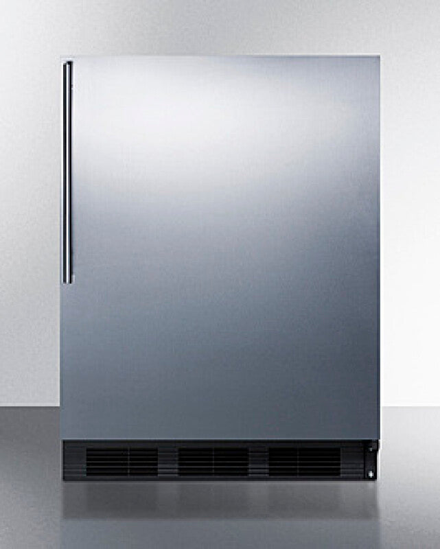 SUMMIT 24" Wide All-Refrigerator, ADA Compliant - Black (FF7BKSSHVADA)