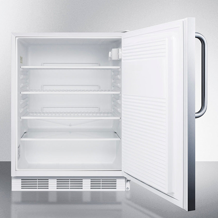 SUMMIT 24" Wide Built-In All-Refrigerator, ADA Compliant - Stainless Steel (FF7LWCSSADA)