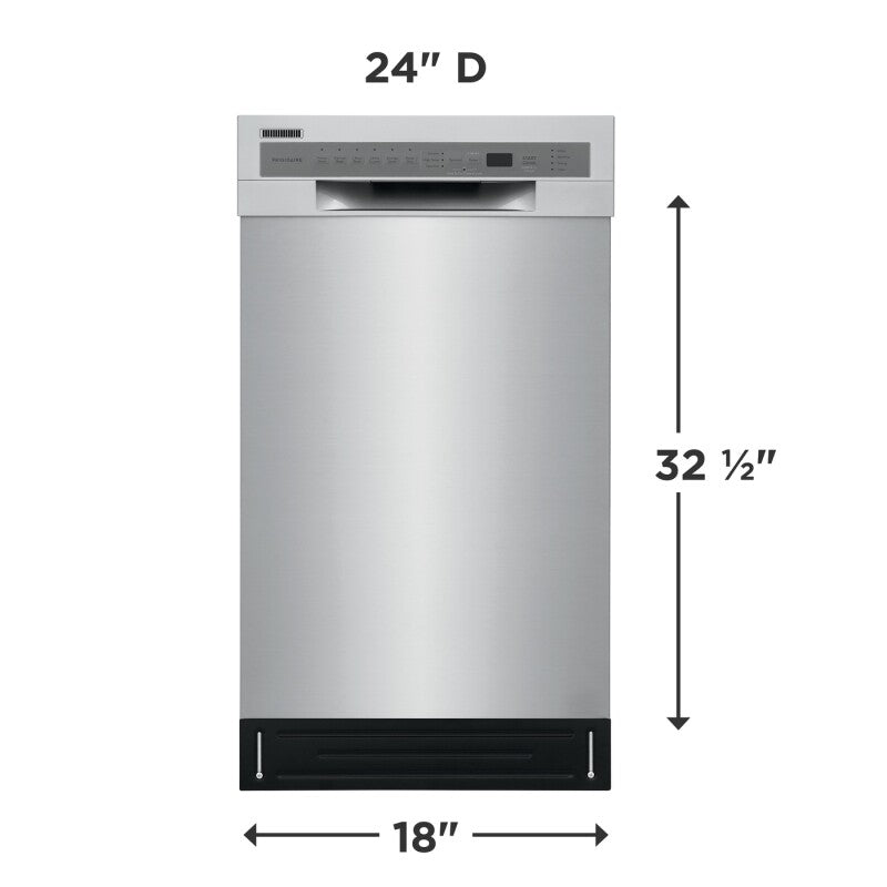 FRIGIDAIRE 18" Stainless Steel Tub Dishwasher - Black (FFBD1831UB)