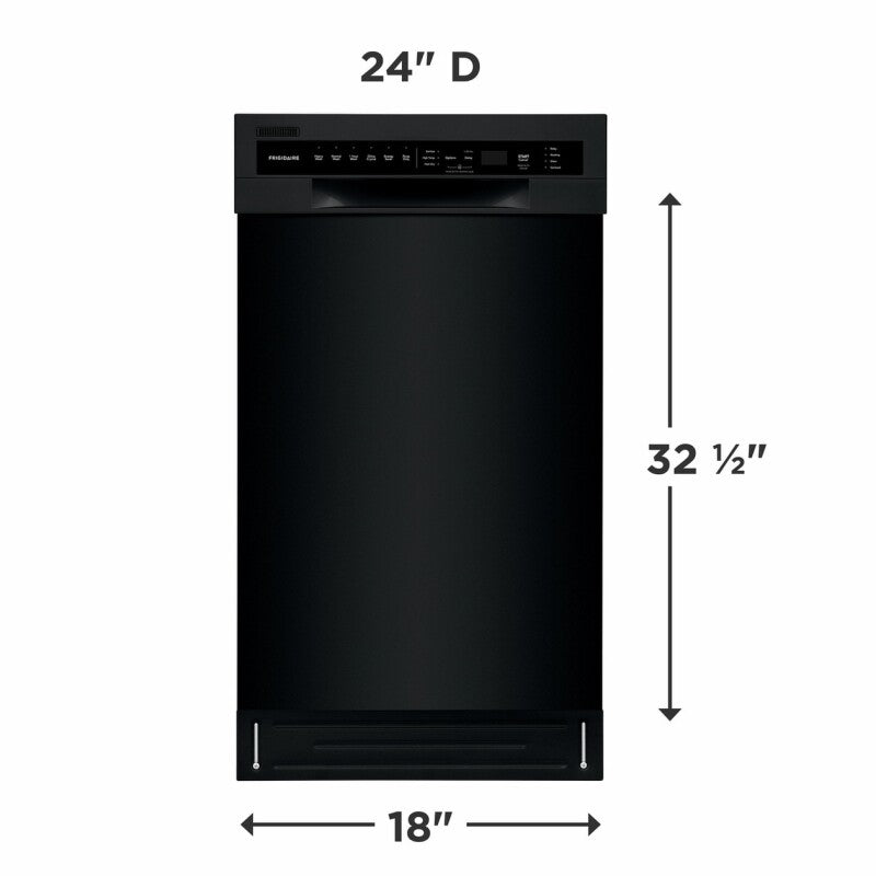 FRIGIDAIRE 18" Stainless Steel Tub Dishwasher - Black (FFBD1831UB)