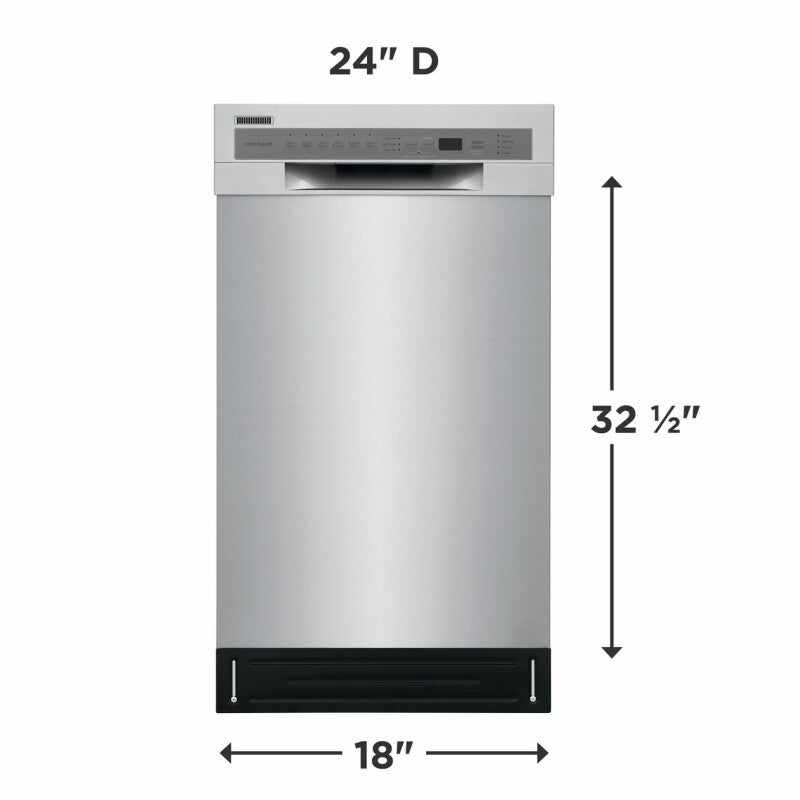 FRIGIDAIRE 18" Stainless Steel Tub Dishwasher - Stainless Steel (FFBD1831US)