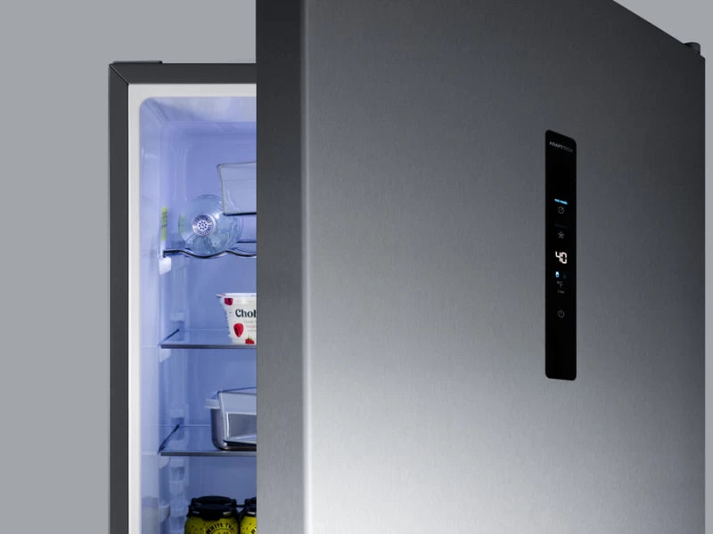Summit 24" Wide Bottom Freezer Refrigerator with Icemaker - Stainless Steel (FFBF249SS2IM)