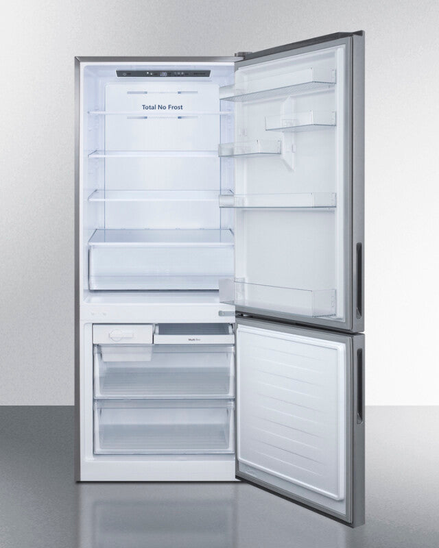 SUMMIT 28" Wide Bottom Freezer Refrigerator - Stainless Steel (FFBF279SSX)
