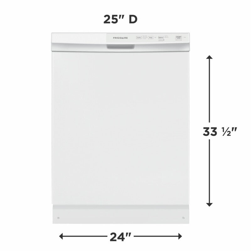 Frigidaire 24" Built-In Dishwasher - White (FFCD2413UW)