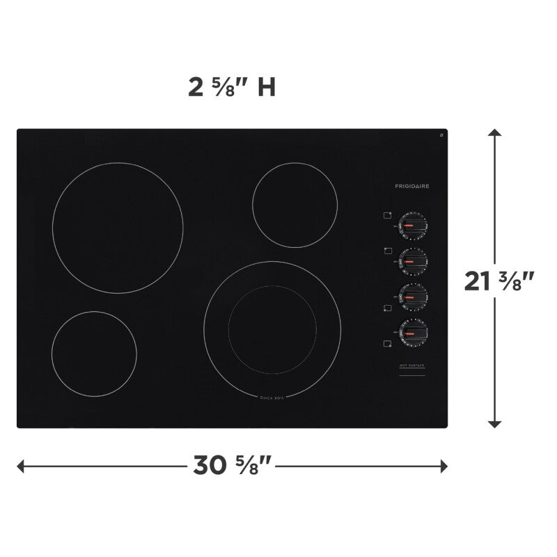 Frigidaire 30" Electric Cooktop - Black (FFEC3025UB)