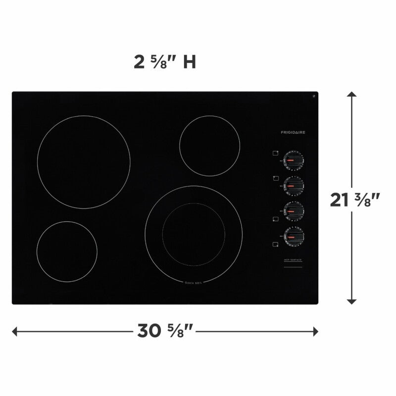Frigidaire 30" Electric Cooktop - Black (FFEC3025UB)