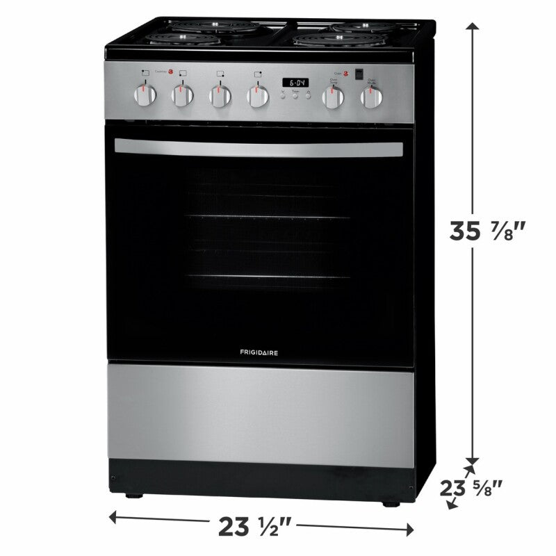 Frigidaire 24" Freestanding Electric Range - Stainless Steel (FFEH2422US)