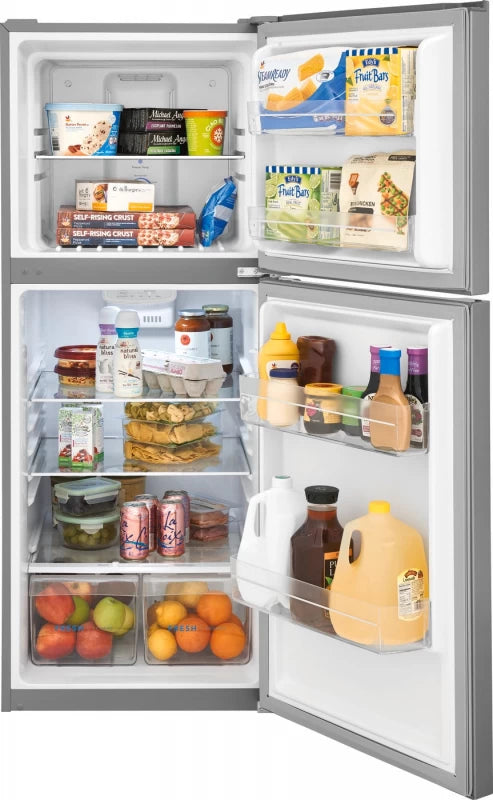 Frigidaire 10.1 Cu. Ft. Top Freezer Apartment-Size Refrigerator - Fingerprint-Resistant Stainless Steel Look (FFET1022UV)