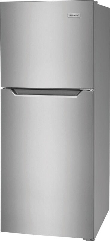 FRIGIDAIRE 23.8-Inch 10.1 Cu. Ft. Top Freezer Apartment-Size Refrigerator - Fingerprint-Resistant Stainless Steel Look (FFET1022UV)