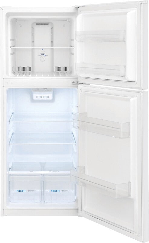 FRIGIDAIRE 23.8-Inch 10 Cu. Ft. Garage Ready Top Freezer Apartment-Size Refrigerator - White (FFET1022UW)