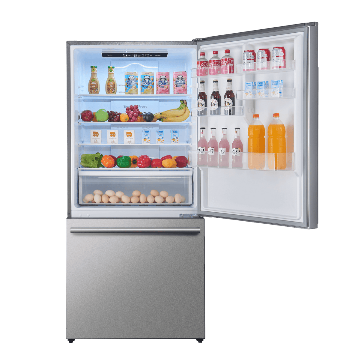 FORNO 31″ Milano Espresso Bottom Freezer Right Swing Door Refrigerator in , 17.2 cu. ft. - Stainless (FFFFD178531S)