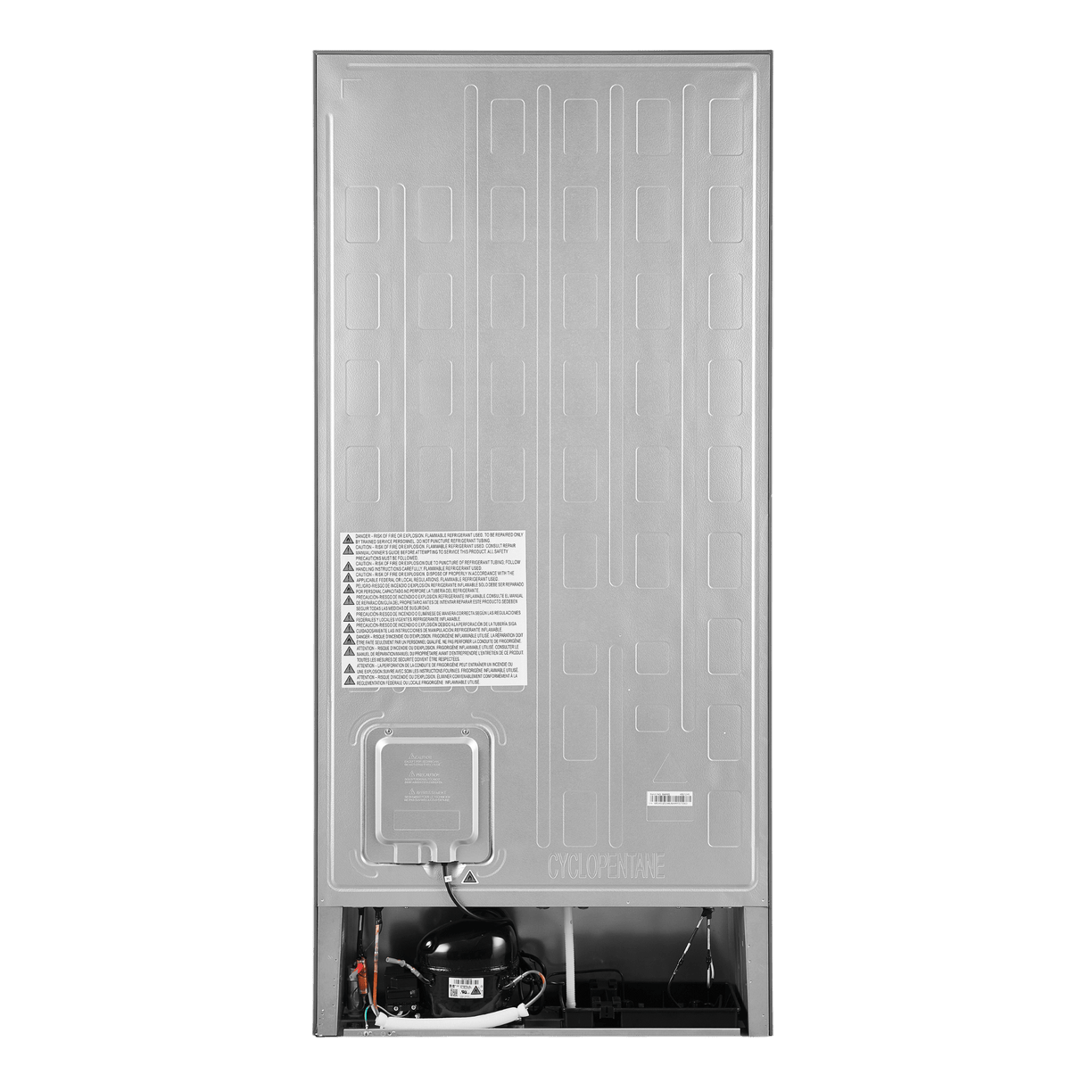 FORNO 31″ Milano Espresso Bottom Freezer Right Swing Door Refrigerator in , 17.2 cu. ft. - Stainless (FFFFD178531S)