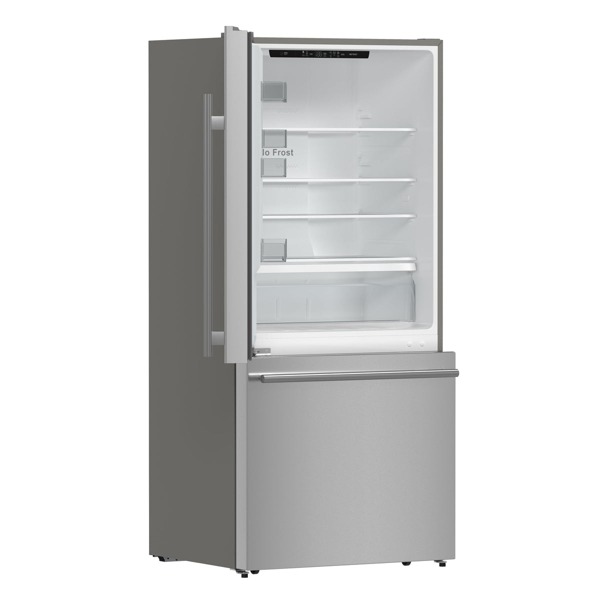 FORNO Milano Espresso 31-Inch Bottom Freezer Refrigerator, 17.2 cu.ft., Built-In Ice Maker, ENERGY STAR - Stainless (FFFFD178631S)