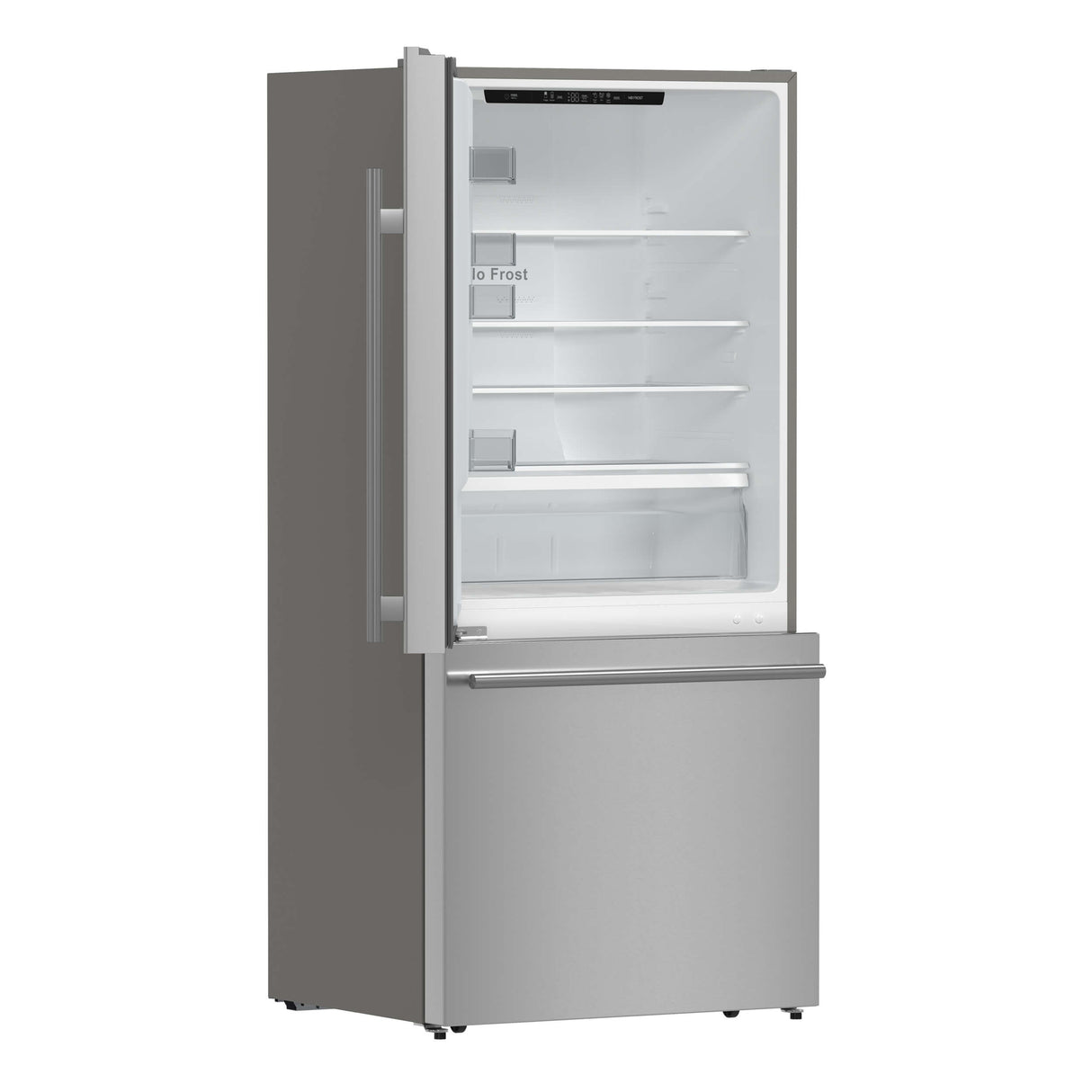 FORNO Milano Espresso 31-Inch Bottom Freezer Refrigerator, 17.2 cu.ft., Built-In Ice Maker, ENERGY STAR - Stainless (FFFFD178631S)
