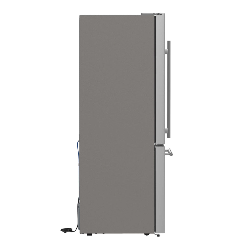 FORNO Milano Espresso 31-Inch Bottom Freezer Refrigerator, 17.2 cu.ft., Built-In Ice Maker, ENERGY STAR - Stainless (FFFFD178631S)