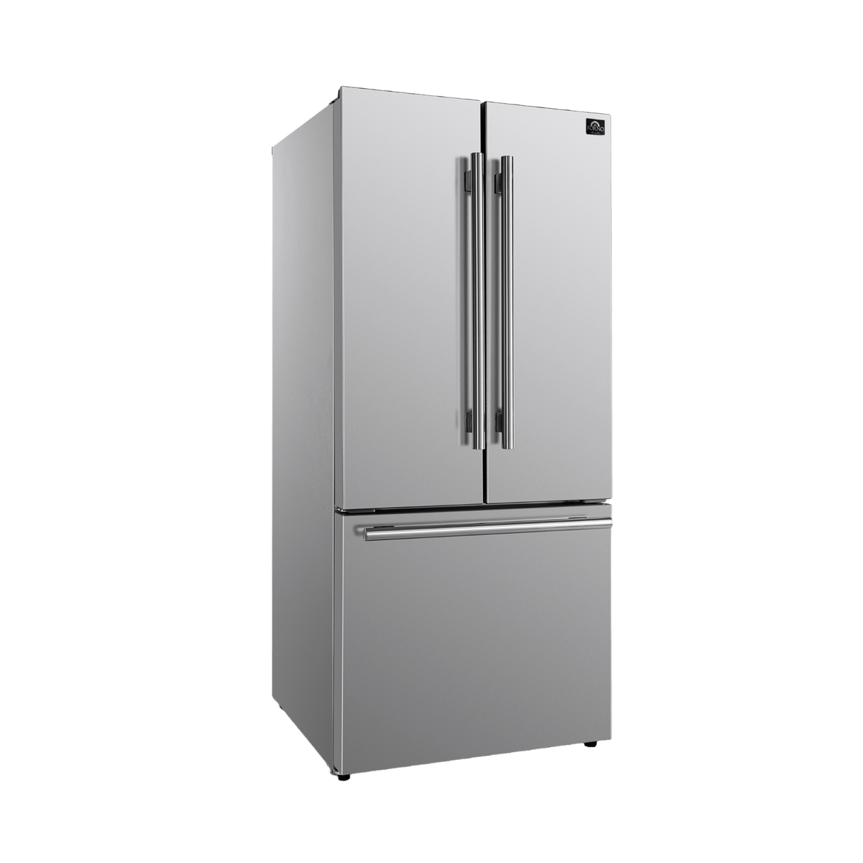 FORNO Gallipoli 30-inch French Door Refrigerator, 17.5 cu. ft. Capacity with Automatic Ice Maker - Stainless (FFFFD197431SB)