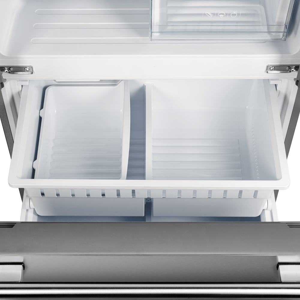 FORNO Gallipoli 30-inch French Door Refrigerator, 17.5 cu. ft. Capacity with Automatic Ice Maker - Stainless (FFFFD197431SB)