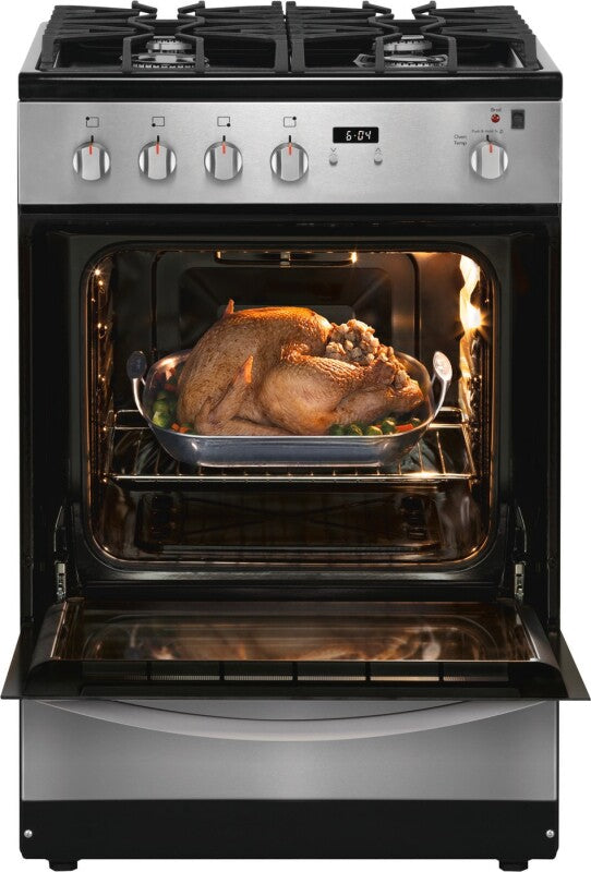 Frigidaire 24" Front Control Freestanding Gas Range - Stainless Steel (FFGH2422US)