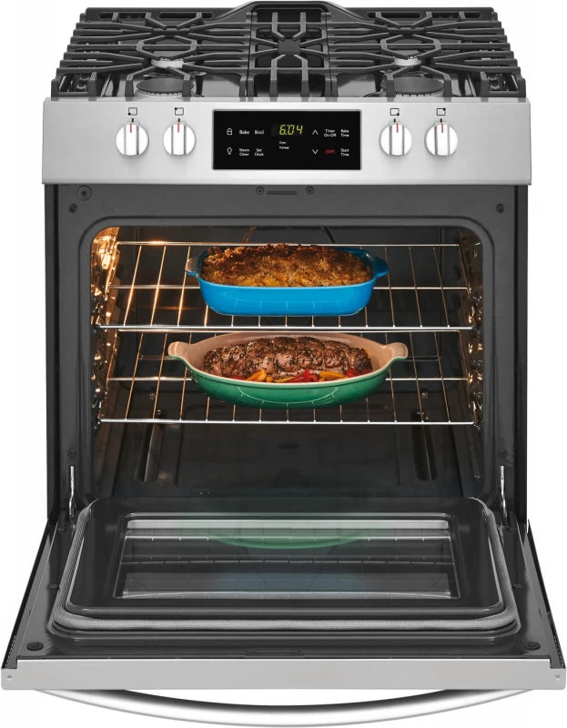 Frigidaire 30'' Front Control Gas Range - Stainless Steel (FFGH3051VS)