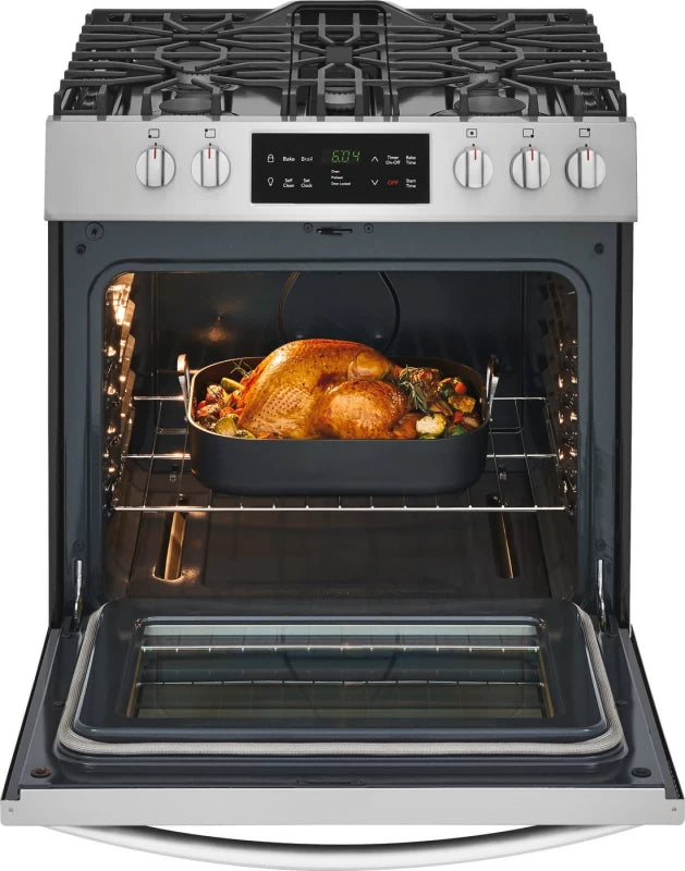 Frigidaire 30" Front Control Freestanding Gas Range - Stainless Steel (FFGH3054US)