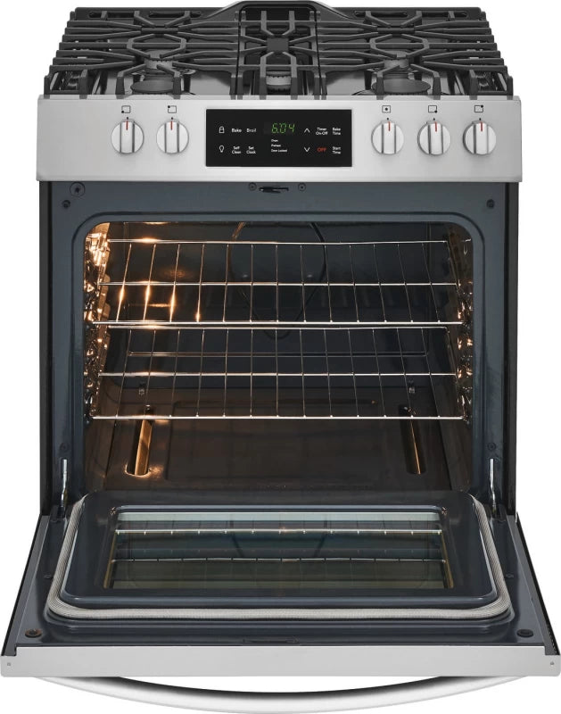 Frigidaire 30" Front Control Freestanding Gas Range - Stainless Steel (FFGH3054US)
