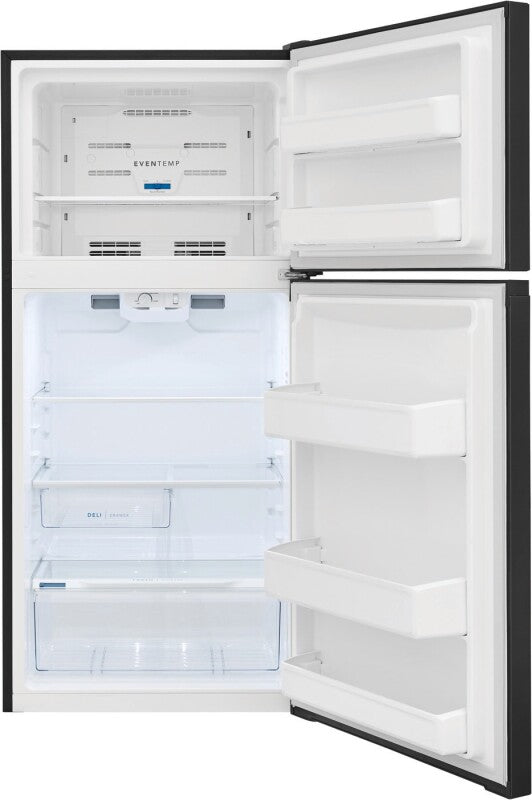 FRIGIDAIRE 27.7-Inch 14 Cu. Ft. Top Freezer Refrigerator - Black (FFHT1425VB)