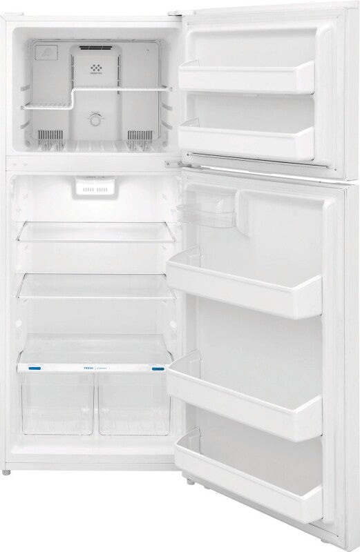 FRIGIDAIRE 27.9-Inch 18 Cu. Ft. Top Freezer Refrigerator - White (FFHT1822UW)