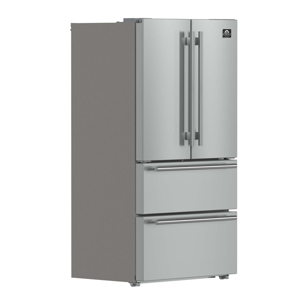 FORNO Moena 36″ French Door 19.2 Cu.Ft. Refrigerator - Stainless (FFRBI182036SB)