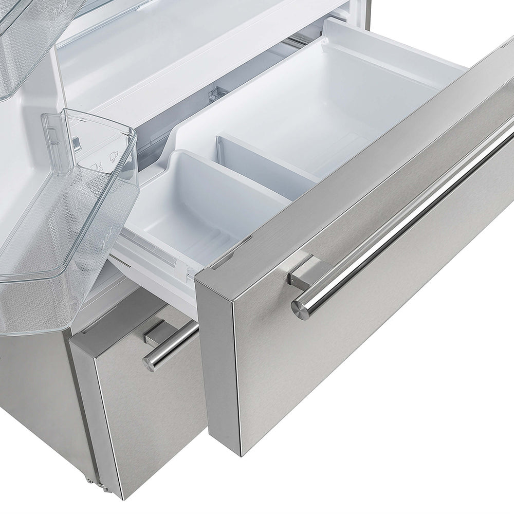 FORNO Moena 36″ French Door 19.2 Cu.Ft. Refrigerator - Stainless (FFRBI182036SB)