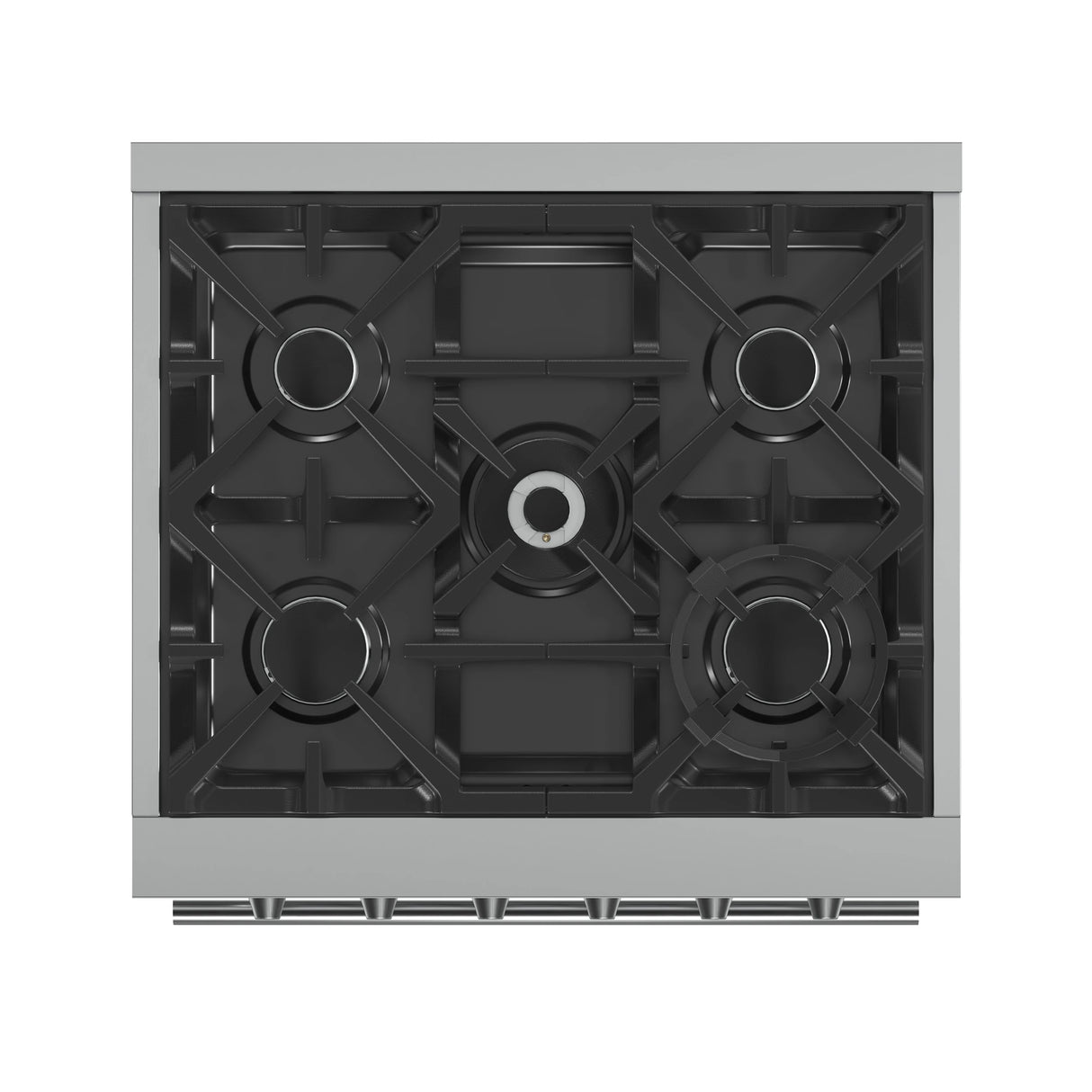 FORNO Massimo 30-Inch Freestanding Gas Range, 5 Burners, True Convection Oven - Stainless Steel (FFSGS623930)