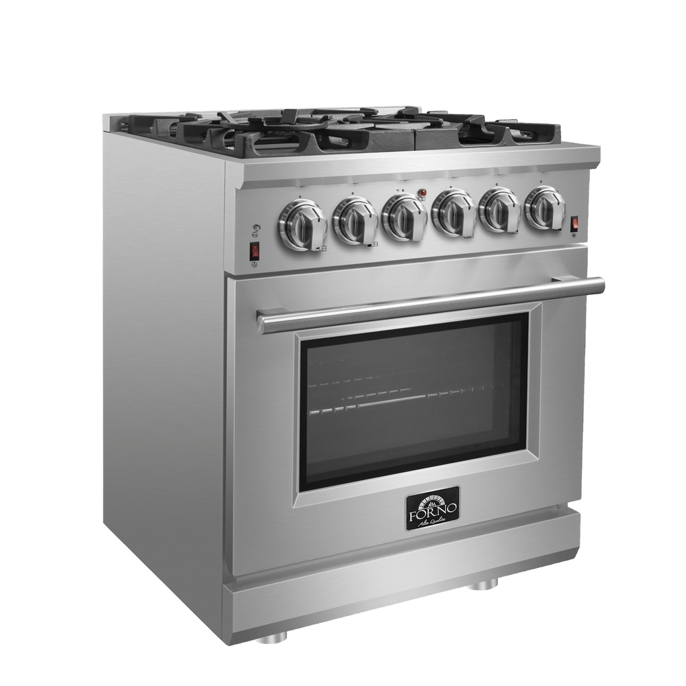 Forno Massimo 30″ Freestanding Gas Range - Stainless (FFSGS623930)