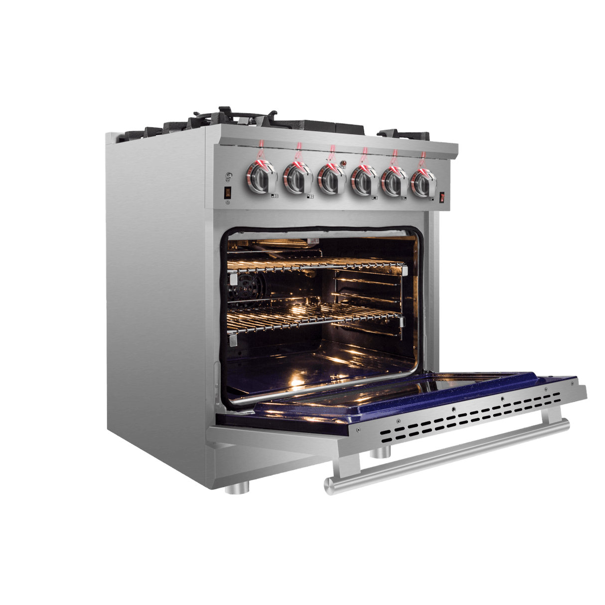 Forno Massimo 30″ Freestanding Gas Range - Stainless (FFSGS623930)