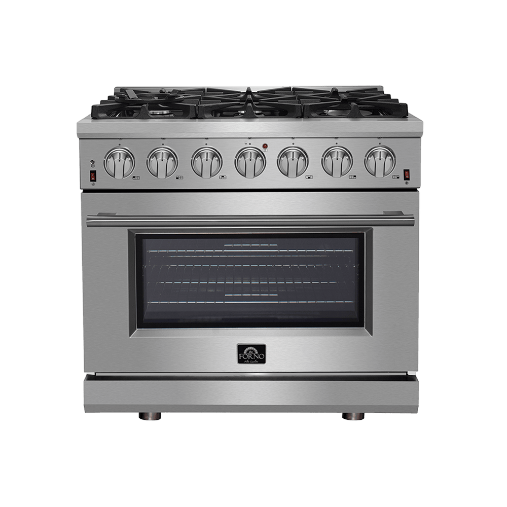 Forno Massimo 36″ Freestanding Gas Range - Stainless (FFSGS623936)
