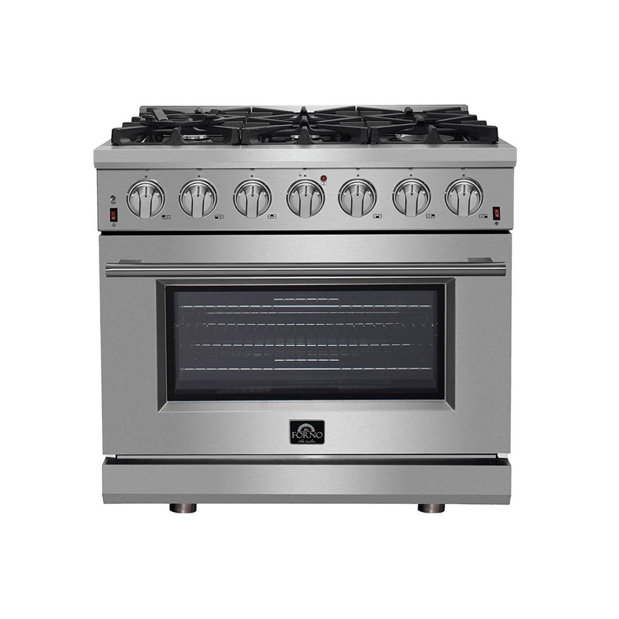 Forno Massimo 36″ Freestanding Gas Range - Stainless (FFSGS623936)