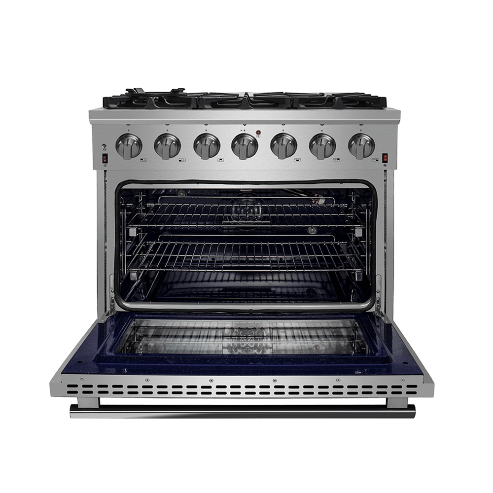 Forno Massimo 36″ Freestanding Gas Range - Stainless (FFSGS623936)