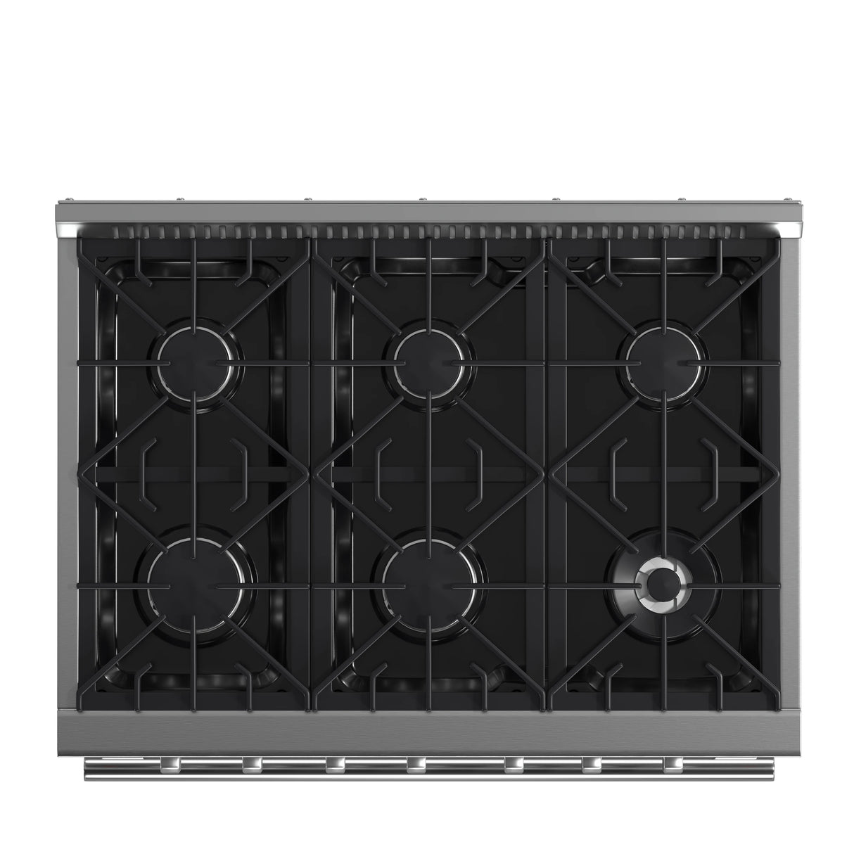 FORNO Galiano 36-Inch Freestanding Gas Range, Stainless Steel, 6 Burners, Energy Efficient - Stainless Steel (FFSGS624436)