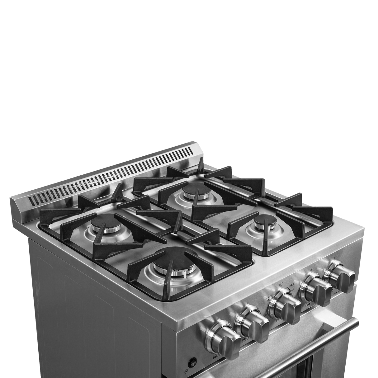 FORNO Breno 24″ Freestanding Gas Range - Stainless (FFSGS627224)